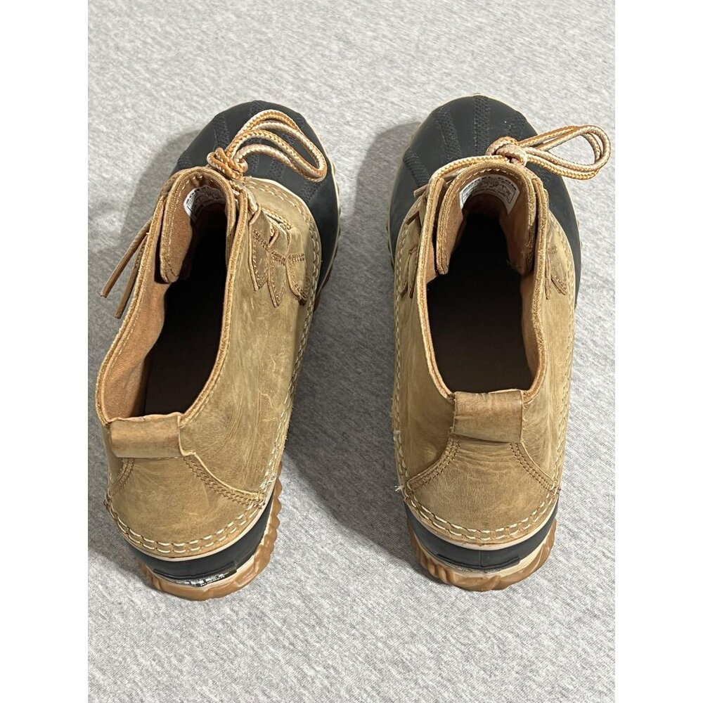 Sorel Out N About Leather Boots Womens Size 9 Brown Black Waterproof Duck Ankle - Picture 8 of 13